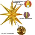 thumbnail image 3 of Globos de aluminio ZSYLYTKV Gold Star de 14 puntas y 22 pulgadas, paquete de 6, 3 of 6