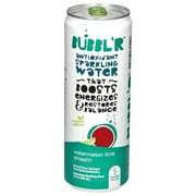 BUBBL'R Antioxidant Sparkling Water, watermelon lime smash'r, 12 fl oz Can