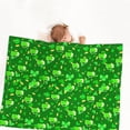 thumbnail image 2 of Picia St Patrick's Day2 Pattern Baby Soft Dot Blanket with Silky Satin Backing Baby Gifts for Boys and Girls (30" x 40"), 2 of 9