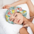 thumbnail image 5 of Bright Peach Silk Bonnet for Sleeping Women Men, Adjustable Elastic Satin Bonnet Bonnet for Sleeping, Soft Similar Silk Curly Cuteness Hair Bonnet for Sleeping, 5 of 7