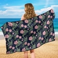 thumbnail image 4 of KUIFORTI Multi-Use Car Seat Cover Running Towel - Premium Microfiber Protector for Sedans/Trucks/SUVs/Vans (Yoga Mat, Sweat Towel, Car Accessories), Tropical Flower Leaf, 4 of 8