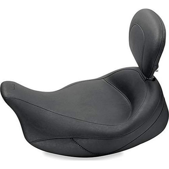 Mustang 79446 Super Touring Solo Motorcycle Seat with Driver Backrest for H