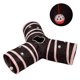 thumbnail image 2 of Túnel de gato de 3 vías en forma de Y Túnel de gato 30cm Plegable Pet Play Túnel para gatos Rosa Negro-Aespa,11 Afortunado Sencillez, 2 of 3