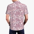 thumbnail image 2 of Polo Shirts for Men, Pink Paisley Cuteness Casual Mens Polo Shirts Short Sleeve Button Down Classic Mens Golf Polo Shirts, 2 of 7