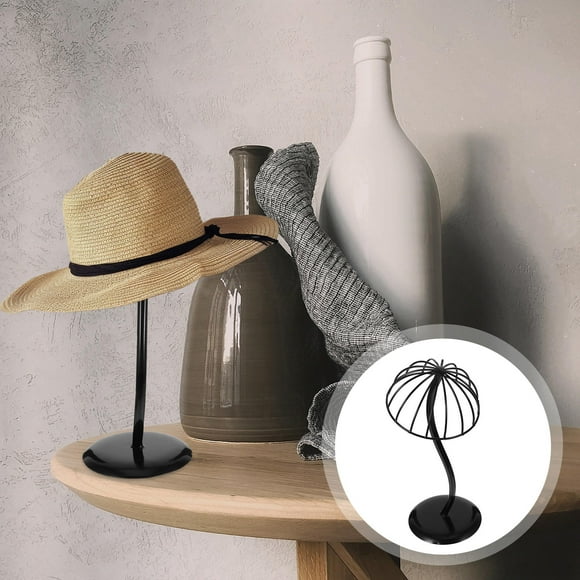 KALLORY Organizador De Sombreros Resistente De Hierro Negro Para Exhibición En Baños Y Espacios Comerciales