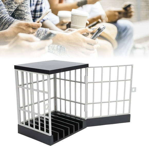 Los Teléfonos Celulares De La Cárcel Bloqueo Seguro Smartphone Soportes Pie, Idea De Regalos Divertidos Y Novedosos Para Fiestas Familiares En El Aula