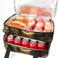 thumbnail image 5 of Bohemia Insulated Double Layered Lunch Bag with Two Compartments, Large Capacity, Hand Carry, 7.1x11.4x16.1 Inches, 5 of 6