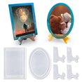 thumbnail image 2 of juego de moldes de epoxi resistentes al desgaste, flexibles, resistentes al calor, fáciles de quitar, para marcos de fotos, suministros para el hogar, ahf, blanco, A, 2 of 5
