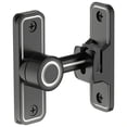 thumbnail image 2 of IMCBSTT - Pestillos para puertas resistentes, de 90 grados, con ángulo recto, antirrobo, para puertas corredizas, para jardín, color negro luminoso, 2 of 6