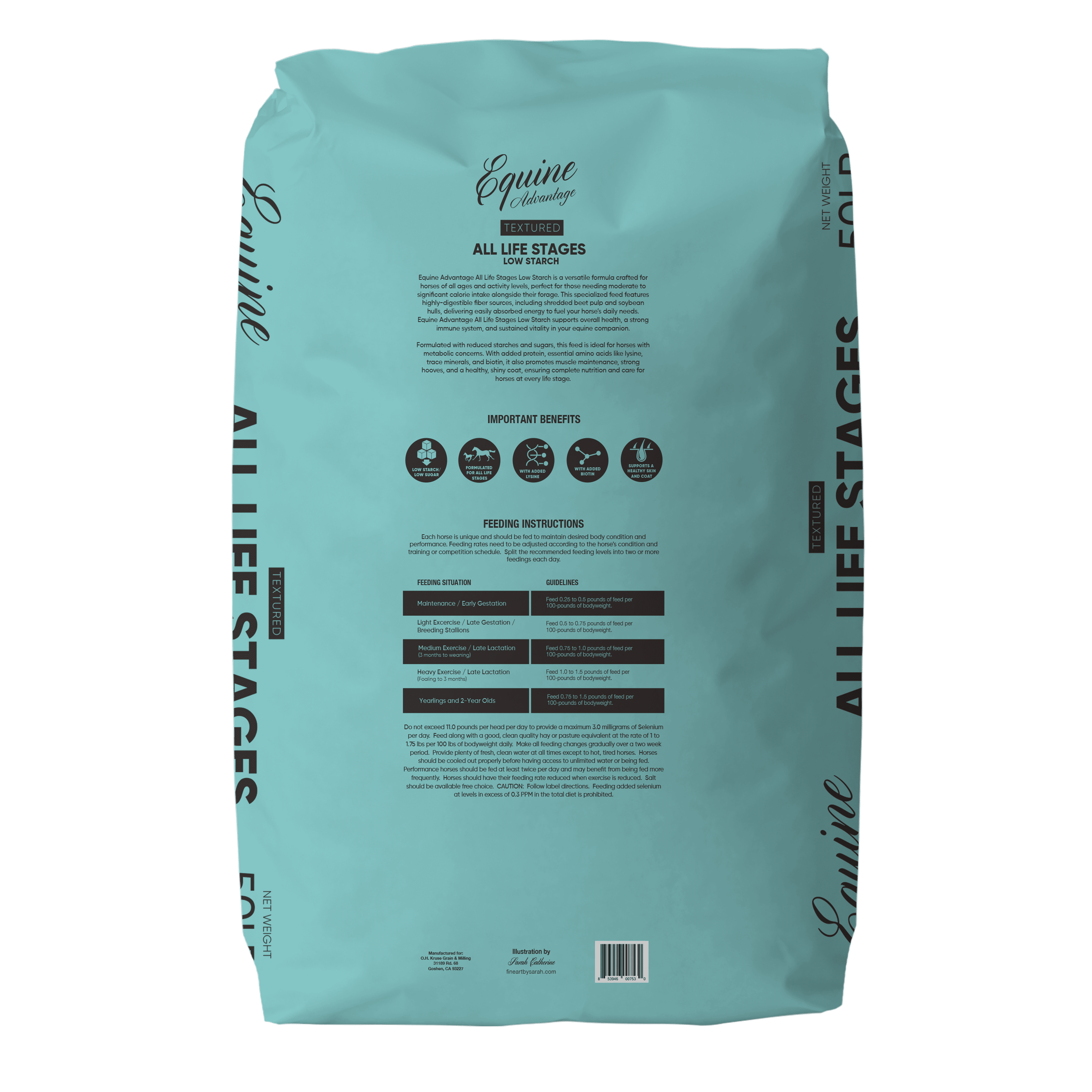 Equine Advantage All Life Stages Low Starch Horse Feed