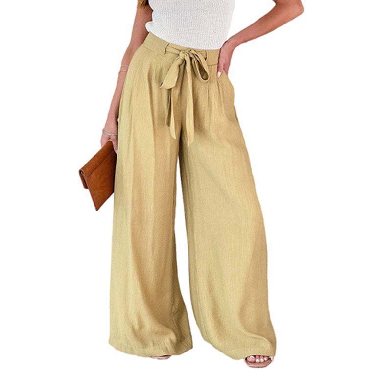 Sexy Dance Women Pants Drawstring Bottoms Wide Leg Palazzo Pant