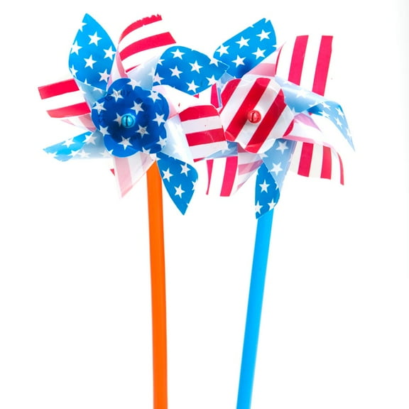 Stars And Stripes Pinwheels (3Dz-Unit) - Toys - 36 Pieces