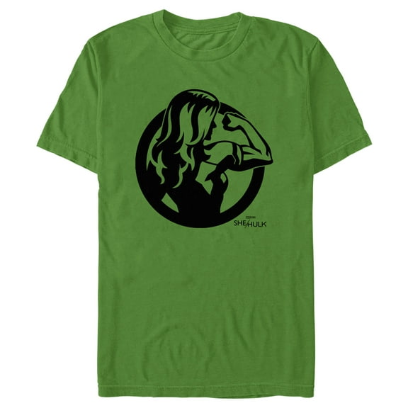 Men's She-Hulk: Attorney at Law Flex Icon Outline Graphic Tee Kelly Green 3X Large