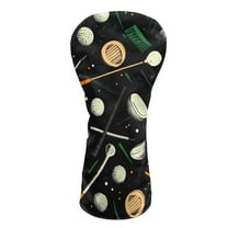 Yuyamidu Golf Ball Golf Club Cover Fit Well for Driver or Fairway Wood Golf Club, Black Golf Headcover Stylish Protection for Your Clubs for Women Men