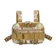 thumbnail image 2 of Bolsa de pecho para deportes al libre, transpirable, multifunción, suave, con cremallera, mochila utilitaria de gran capacidad para caza, viajes Camuflaje arena, 2 of 10