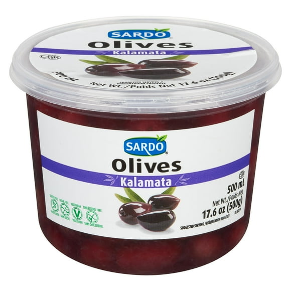 Sardo Gourmet Kalamata Olives, 500 mL
