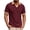 Wine Red, variant on RICHCOIN Polo Shirts for Men V Neck Short Sleeve Golf Shirts Casual Textured Knit Old Money Tops