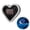 Blue, variant on Car LED Ambient Light - Solar-Powered Heart-Shaped LED Neon Light, IP65 Waterproof, Switchable Modes, Romantic Car, Outdoor Decor, for Couples (Blue 1pcs)
