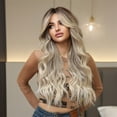 thumbnail image 3 of Wigs Synthetic Long Wavy Layered Heat Women Wig for Daily Natural Comfortable Use, 3 of 7