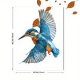 thumbnail image 3 of Flying Kingfisher Canvas Print，Cafe Hotel Hallway Dining Room Wall Decor, 3 of 8