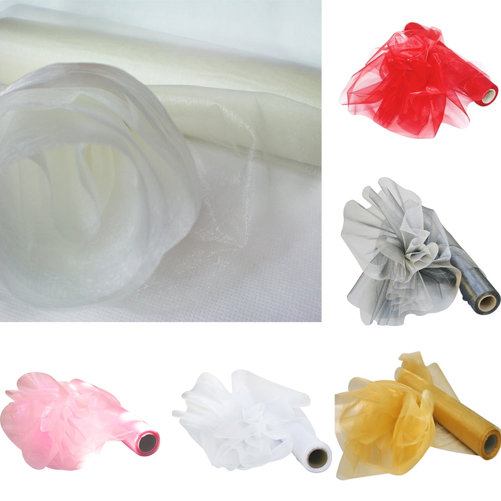 Supplies Wedding Favors Crystal Organza Tulle Roll Backdrop Curtain Fabric 