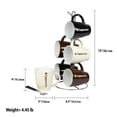 thumbnail image 4 of Home Basics 6 Piece Mug With Stand, Cappuccino, 4 of 5