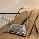 thumbnail image 2 of Bolso de hombro Motelader Y2K Leather Silver Metallic para mujer, 2 of 5
