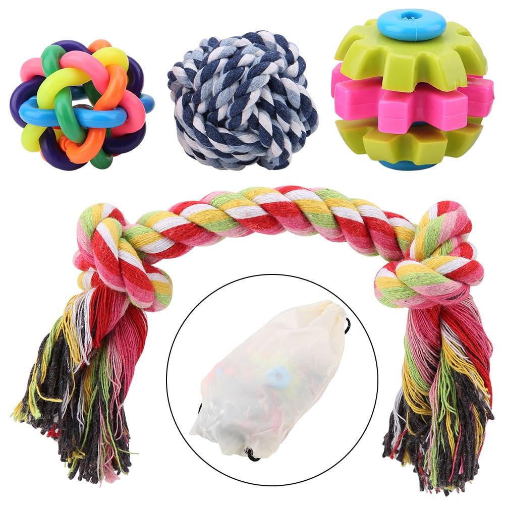 Mgaxyff Chew Teething Rope Toy, Kitten Toy,4pcs/ Set Reusable Cat Chew