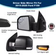 thumbnail image 2 of Espejo lateral Xingsichuang para Ford F-150 2015-2020, lado izquierdo, 8 pines, 2 of 7