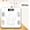White, variant on Digital Body Fat Scale Connected to Mobile Displays BMI Body Fat Muscle Mass with Wireless Connectivity, White