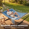 thumbnail image 4 of Outsunny Hamac avec Support Robuste 139 Pouces, Bleu et Blanc, 4 of 10