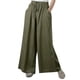 thumbnail image 1 of Pantalones Largos de Cintura Elástica Con Bolsillo Informal Sólido de Verano A La Moda Para Mujer Odeerbi ODB-6, 1 of 9