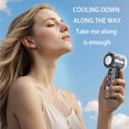 thumbnail image 3 of HAHUT Portable Mini Handheld Fan for Women Men, Adjustable Cooling Blower Rechargeable Desk Cold Fans for Travel Summer Vacation Beach (Black), 3 of 7