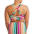 thumbnail image 3 of Women's Plus Terra Stripe Bikini Swimsuit Top, 3 of 4