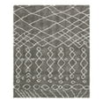 thumbnail image 3 of Unique Loom Rabat Shag Collection Area Rug - Geometric (7' 10" x 10' Rectangle Gray/Ivory), 3 of 7