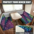 thumbnail image 2 of Yuyamidu Colorful Leopard Print RV Dinette Cushion Covers Replacement Fashion Camper Cushions Cover 2 PCS RV Couch Covers Soft Camper Dinette Seat Covers for RV Camper, 2 of 7