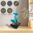 thumbnail image 2 of Tabletop Fountain Meditation Water Fountain Flower Mini Waterfall Fountain Decorations Sound Relaxation Lotus Ornament, 2 of 5