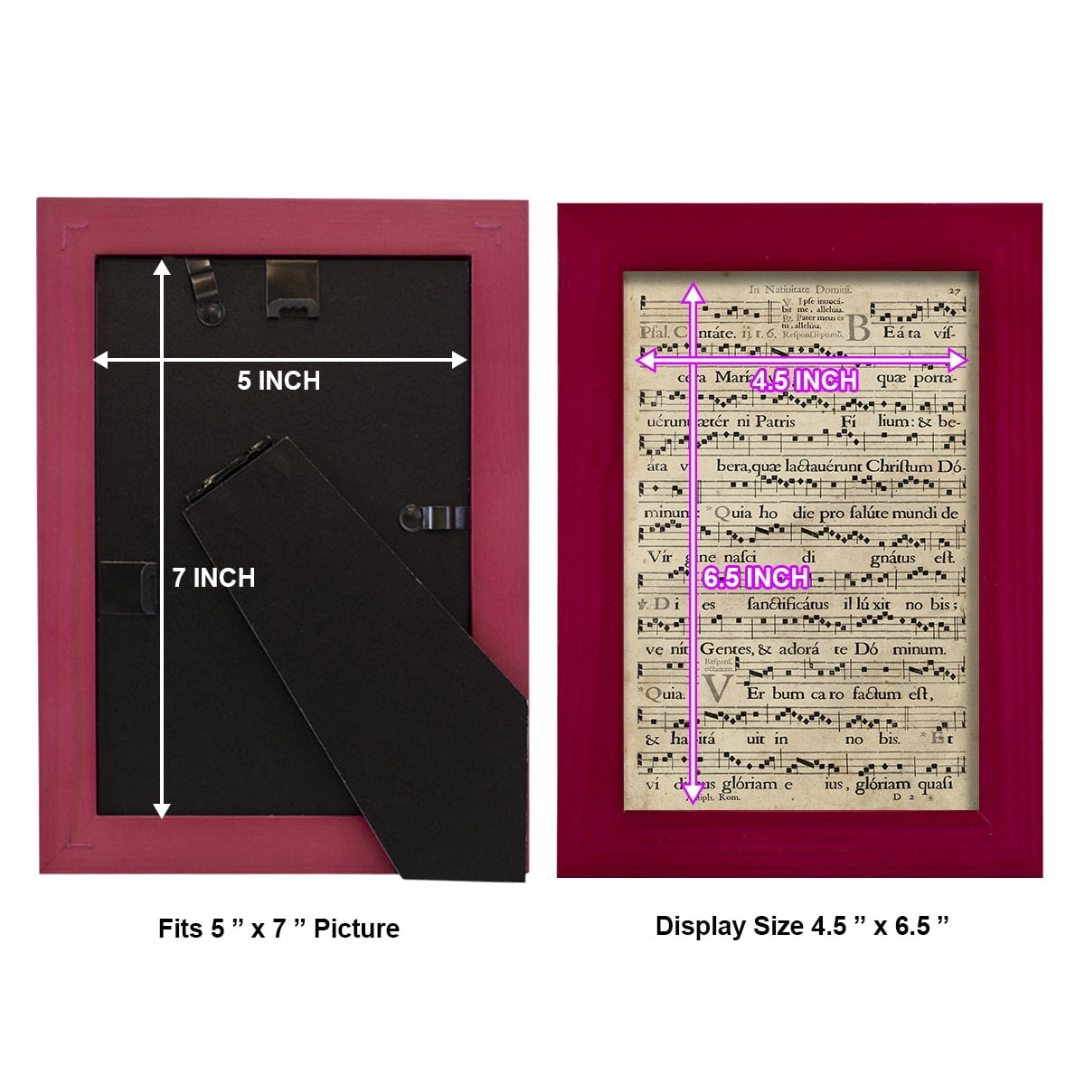 Vellum Songbook IV -Framed Print w/glass-Cherry Red