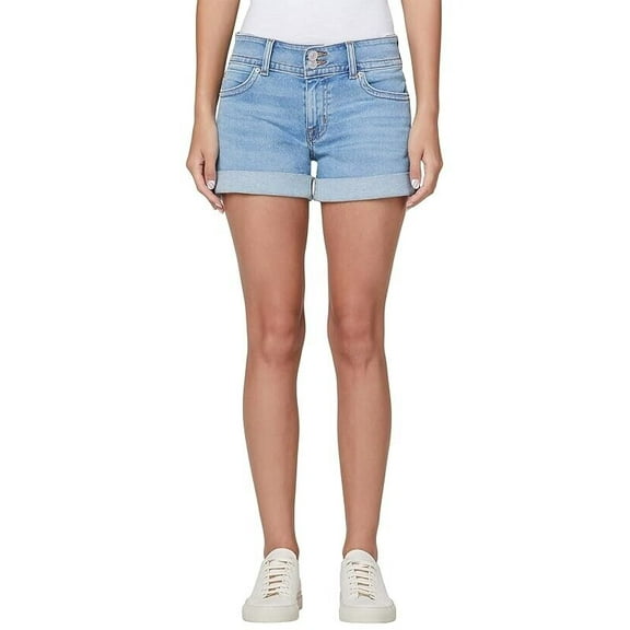 Hudson Jeans Croxley Midthigh Shorts in Melva Light Blue Size 26 MSRP $125
