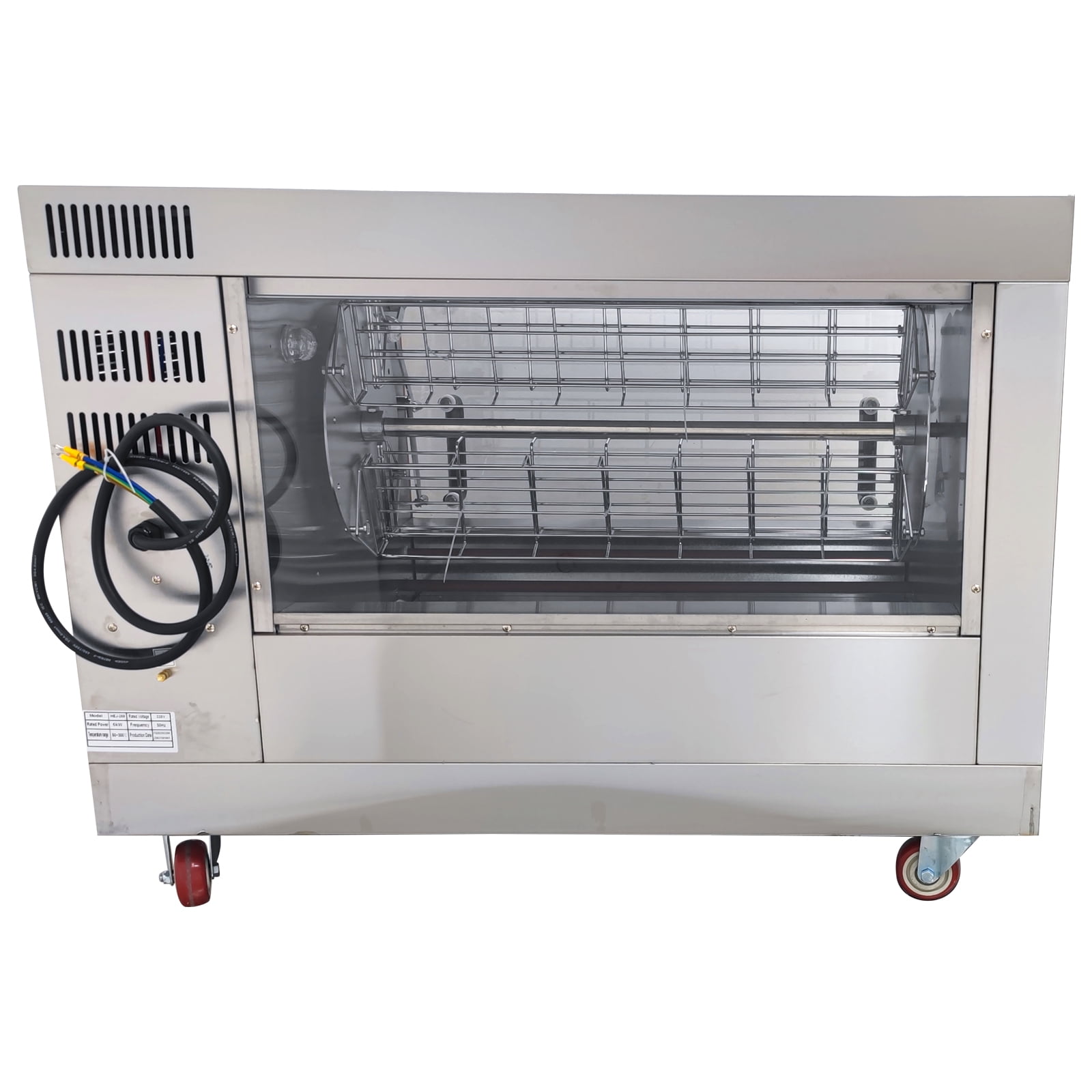 Electric Chicken Rotisserie Machine 220V Desktop Rotary Roaster Rotating Rotisserie Oven