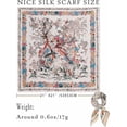 thumbnail image 2 of 100% Mulberry Silk Scarf for Women Hair Lightweight Square Neckerchief Wrap For Head Scarves 21", 2 of 10