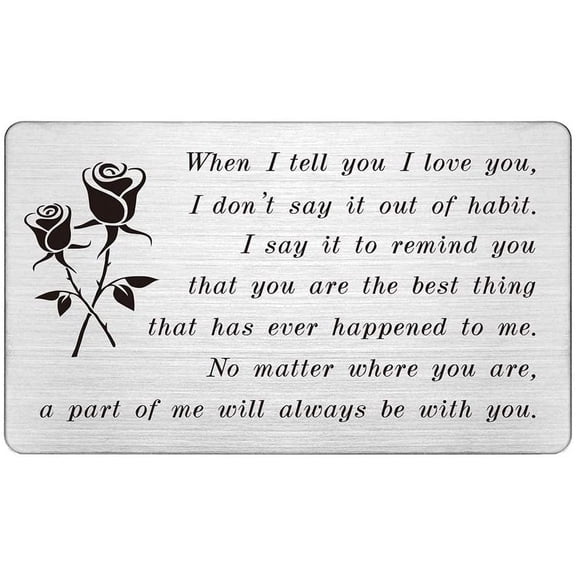 Daisyco Gifts I Love You Gifts for Her, Anniversary Card for Wife, Romantic Birthday Gifts for Girlfriend