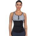 thumbnail image 2 of Women Waist Trainer Neoprene Zipper Double Belt Workout Slimming Trimmer, 2 of 6