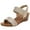 Gold, variant on QNANSPI Women's Wedge Heel Shoes, Summer Casual Footwear for Women, Women Thick Sole Slide On Footwear With Closed Toe Look In Airy Style Summer Casual Shoes