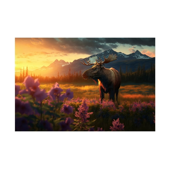 Canvas Wall Art - Ray Heere 'North American Wildlife 8' Wall Art for Living Room, Bedroom, or Office Décor by Trademark Fine Art - 19 x 12 Inches