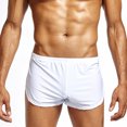 thumbnail image 6 of Men's Boxer Briefs Guy Underwear Bottoms Out Brief Short Leg Briefs Men Underwear Men Small Groomsmen D Brief Deliver by Tomorrow Autumn Mens Sexy Solid Short White S, 6 of 8