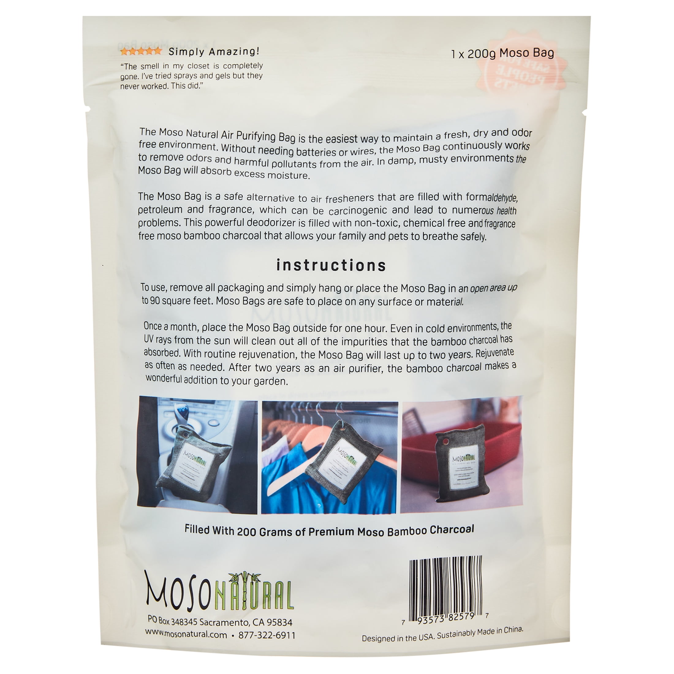 Moso charcoal odor absorber discount