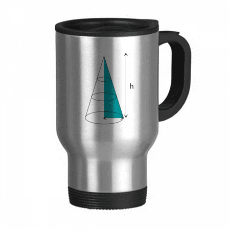 

Mathematical Height Area Volume Cone Travel Mug Flip Lid Stainless Steel Cup Car Tumbler Thermos