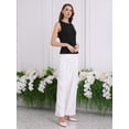 thumbnail image 3 of DARING DIVA Women's Sleeveless Top Casual Beaded Tank Blouses Tops S Black, 3 of 6