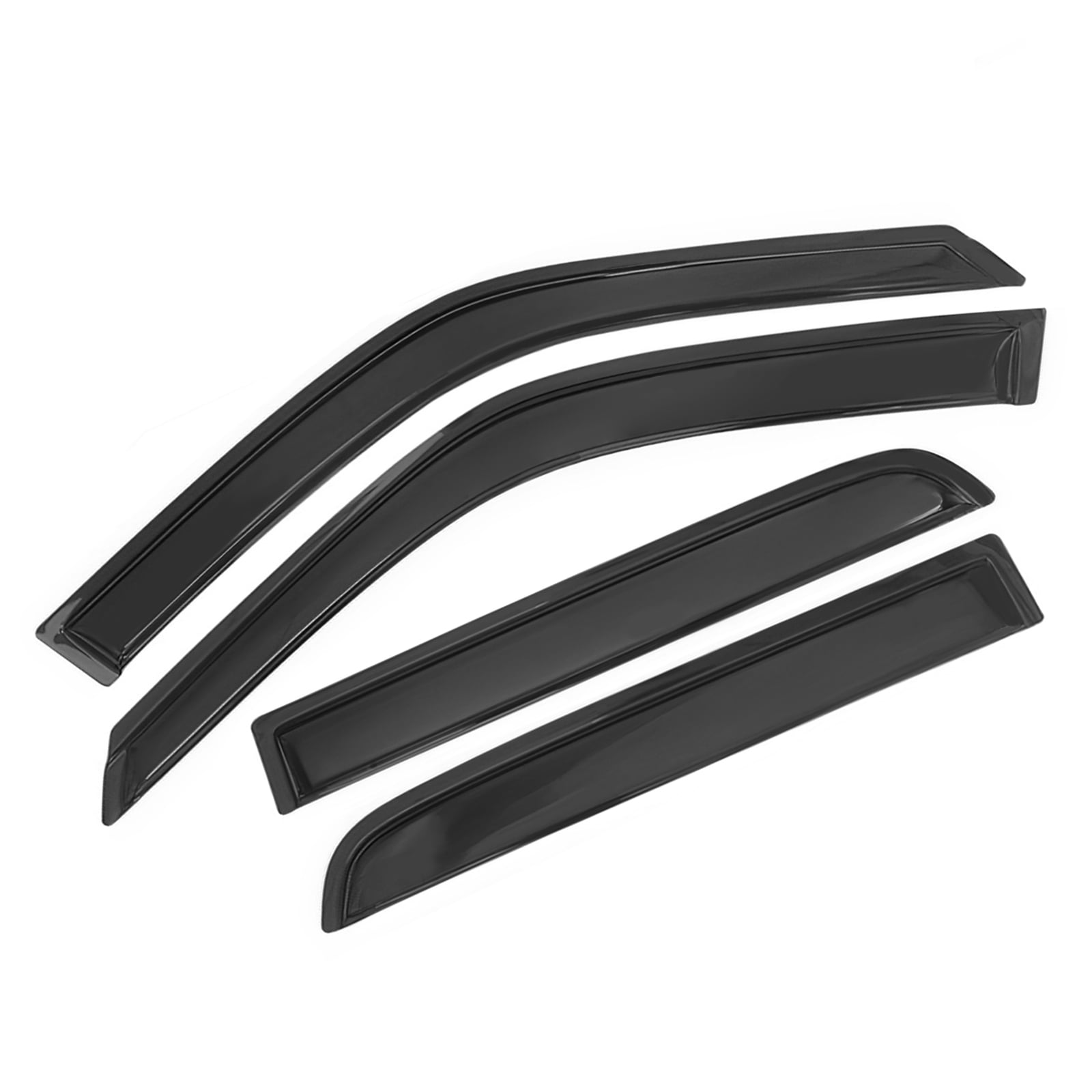 Ikon Motorsports Compatible with 97-01 Honda CRV Acrylic Window Vent Visor Deflector Rain Guard 4Pc Outside Mount 1998 1999 2000 2001